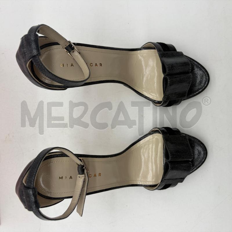 SANDALI TACCHI MIA BECAR EFF JEANS NERO VERNICE | Mercatino dell'Usato Corbetta 3