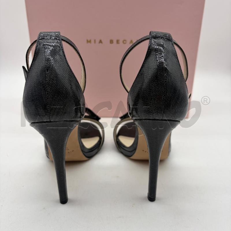 SANDALI TACCHI MIA BECAR EFF JEANS NERO VERNICE | Mercatino dell'Usato Corbetta 4