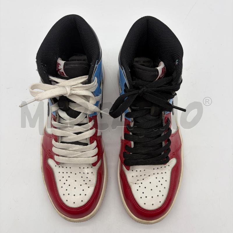 SCARPE AIR JORDAN 1 FEARLESS HIGH BIANCO/ROSSO/AZZ VERNICE | Mercatino dell'Usato Corbetta 3