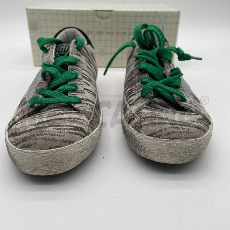 SCARPE BAMBINO GOLDEN GOOSE GGDB/SSTAR ZEBRATO LACCI VERDI | Mercatino dell'Usato Corbetta 2