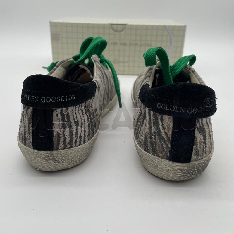 SCARPE BAMBINO GOLDEN GOOSE GGDB/SSTAR ZEBRATO LACCI VERDI | Mercatino dell'Usato Corbetta 4