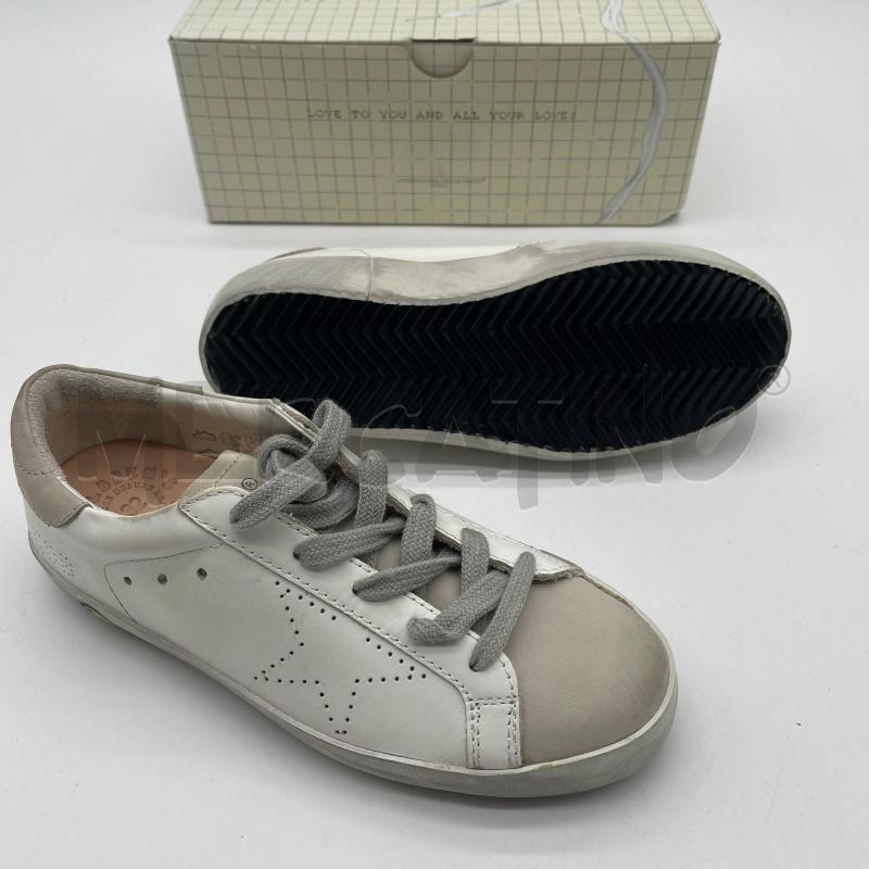 SCARPE BAMBINO GOLDEN GOOSE GGDB TRAF BIANCO INS BEIGE | Mercatino dell'Usato Corbetta 5