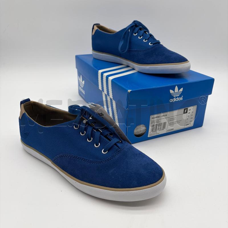 SCARPE DONNA ADIDAS BLU CANVAS AZURINE LOW W | Mercatino dell'Usato Corbetta 1