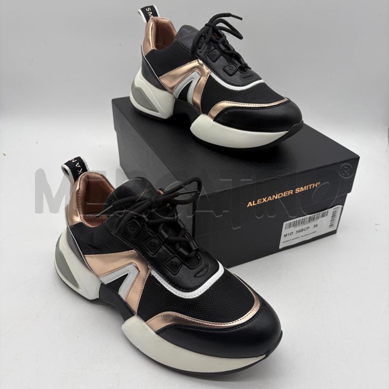 SCARPE DONNA ALEXANDER SMITH NERO/ROSA/BIANCO INS MET | Mercatino dell'Usato Corbetta 1