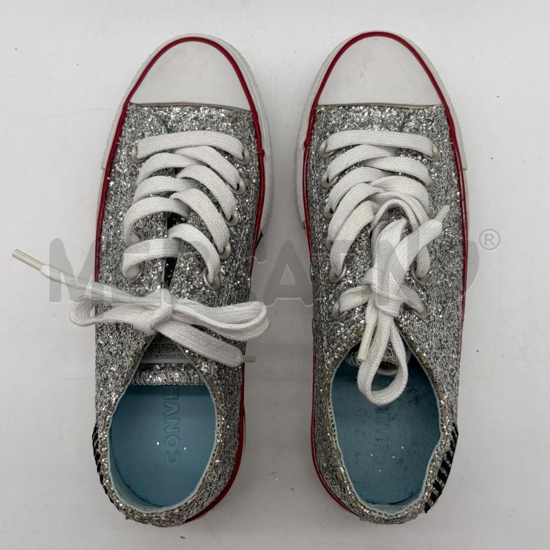 SCARPE DONNA CONVERSE X CHIARA FERRAGNI GLITTER SILVER LOGO | Mercatino dell'Usato Corbetta 4