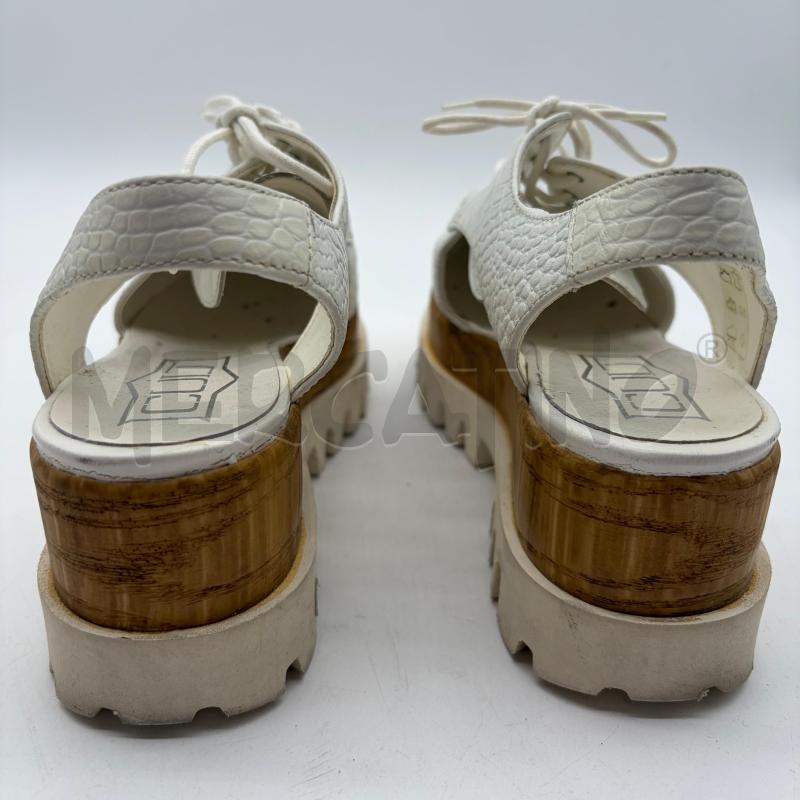 SCARPE DONNA CULT BIANCO ST COCCO SUOLA LEGNO/CARRARMATO APERTE DIETRO | Mercatino dell'Usato Corbetta 4