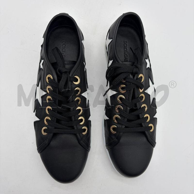 SCARPE DONNA DOLCE&GABBANA MONOCHROME BLACK LEATHER  | Mercatino dell'Usato Corbetta 4