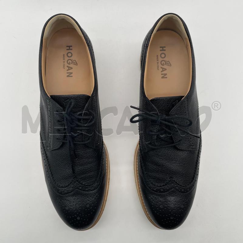 SCARPE DONNA HOGAN OXFORD NERO NERO SUOLA EFF SUGHERO  | Mercatino dell'Usato Corbetta 3