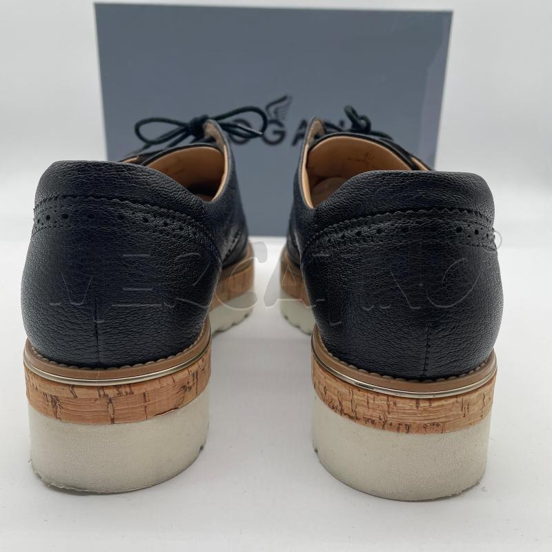 SCARPE DONNA HOGAN OXFORD NERO NERO SUOLA EFF SUGHERO  | Mercatino dell'Usato Corbetta 4