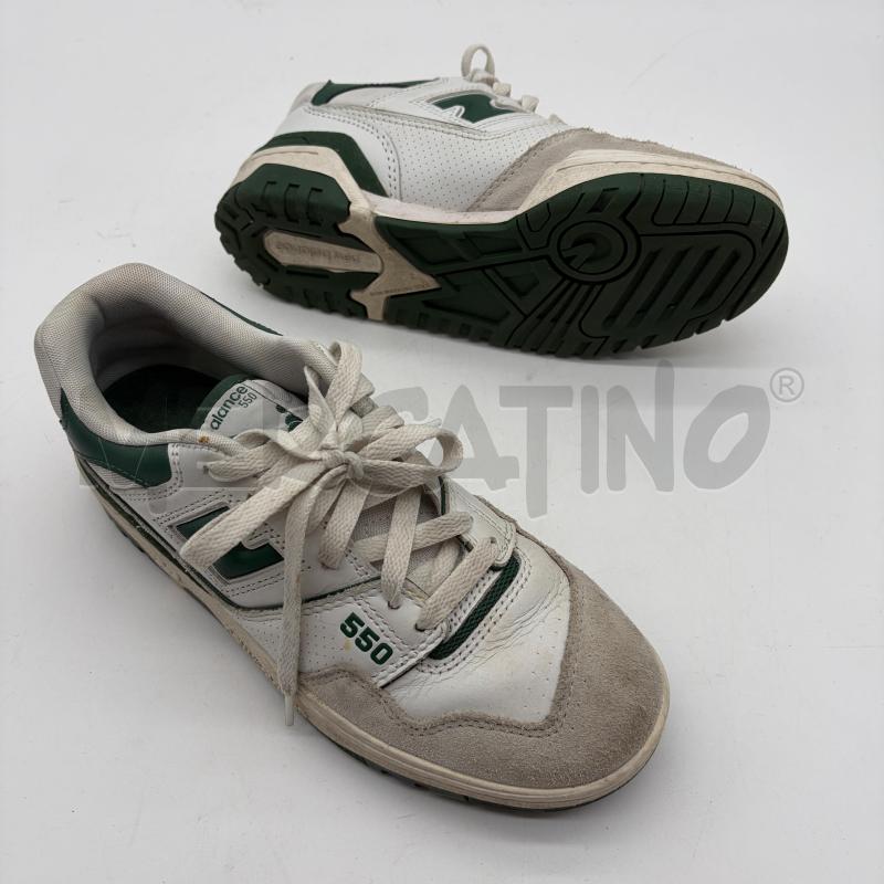 SCARPE DONNA NEW BALANCE 550 BIANCO/VERDE INS SCAM | Mercatino dell'Usato Corbetta 5