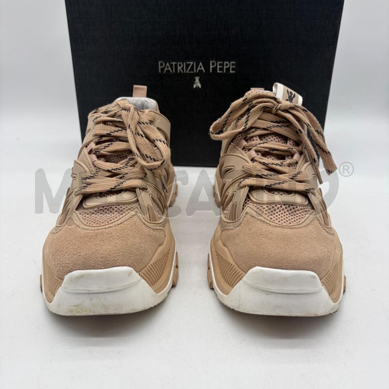 SCARPE DONNA PATRIZIA PEPE SNEAKERS BEIGE/BIANCO SCAM  | Mercatino dell'Usato Corbetta 2