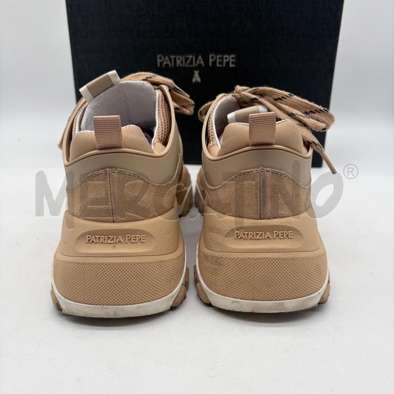 SCARPE DONNA PATRIZIA PEPE SNEAKERS BEIGE/BIANCO SCAM  | Mercatino dell'Usato Corbetta 3
