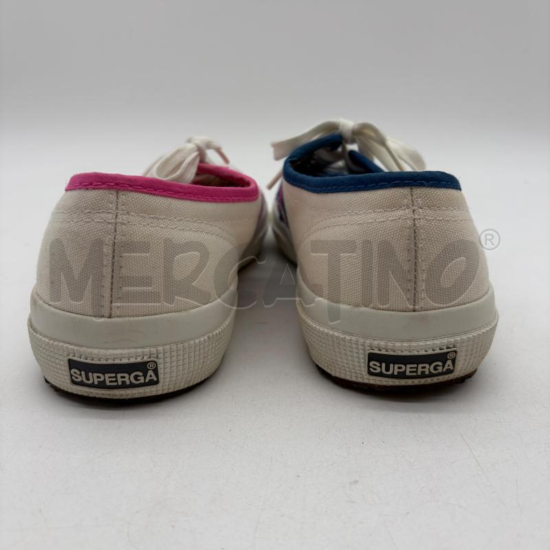 SCARPE DONNA SUPERGA BIANCO B ROSA/BLU CARPA | Mercatino dell'Usato Corbetta 4