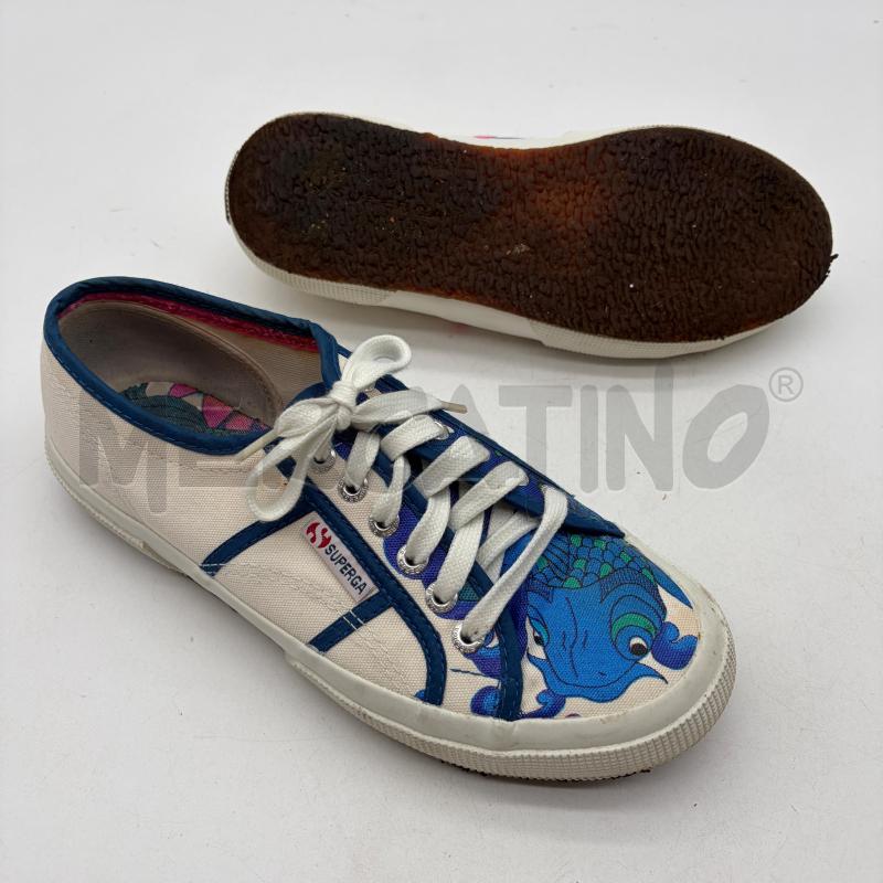 SCARPE DONNA SUPERGA BIANCO B ROSA/BLU CARPA | Mercatino dell'Usato Corbetta 5
