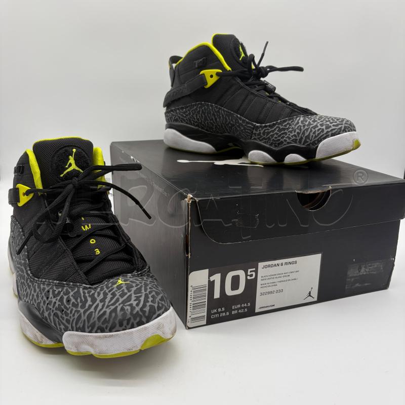 SCARPE UOMO JORDAN 6 RINGS BLACK/VENOM GREEN  | Mercatino dell'Usato Corbetta 1