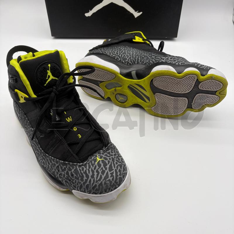 SCARPE UOMO JORDAN 6 RINGS BLACK/VENOM GREEN  | Mercatino dell'Usato Corbetta 5