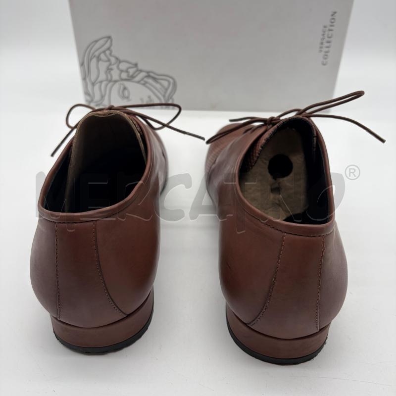 SCARPE UOMO VERSACE COLLECTION MARRONE PELLE TRAFORATO | Mercatino dell'Usato Corbetta 5