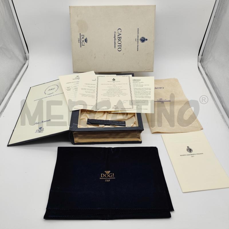 SCATOLA OROLOGIO DOGI SOCIETA' GEOGRAFICA ITALIANA CABOTO COMPLICATIONS | Mercatino dell'Usato Corbetta 2