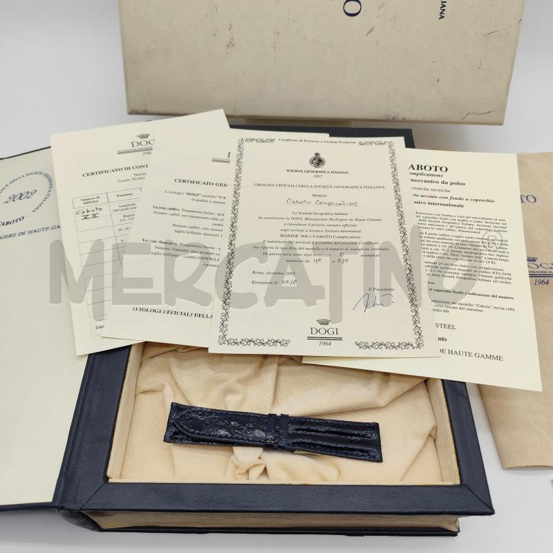 SCATOLA OROLOGIO DOGI SOCIETA' GEOGRAFICA ITALIANA CABOTO COMPLICATIONS | Mercatino dell'Usato Corbetta 3