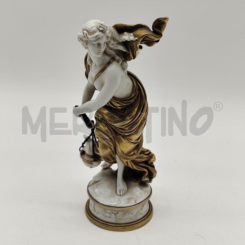 SCULTURA APODIMONTE DONNA VESTI DORATE | Mercatino dell'Usato Corbetta 1