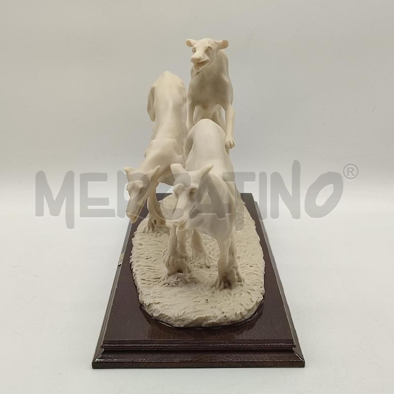 SCULTURA BELCARI 3 CANI DA CACCIA | Mercatino dell'Usato Corbetta 3