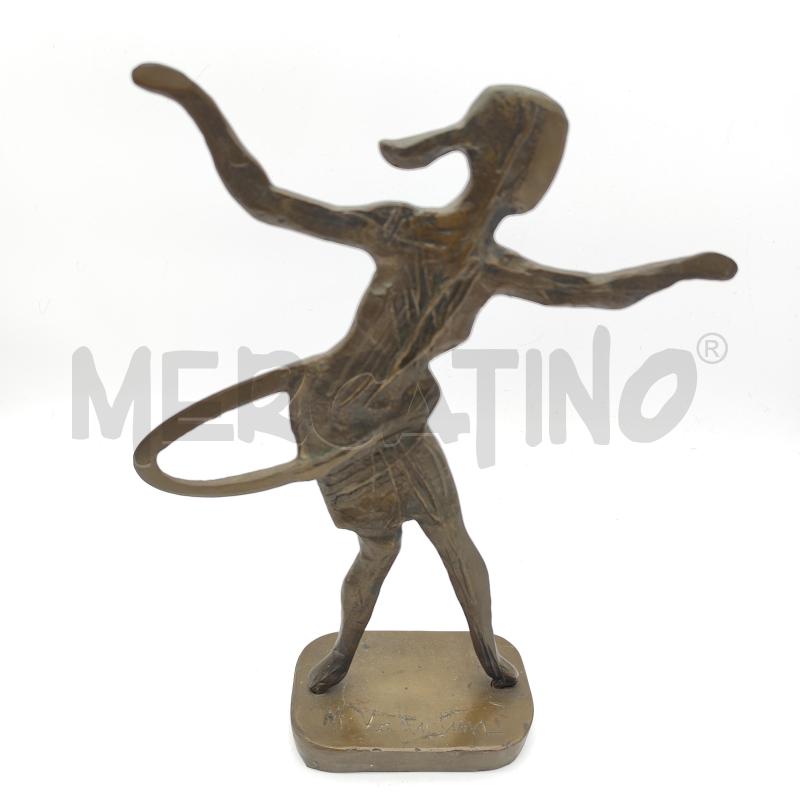 SCULTURA BRONZO MARIANO VALENTINI HULA HOOP | Mercatino dell'Usato Corbetta 1