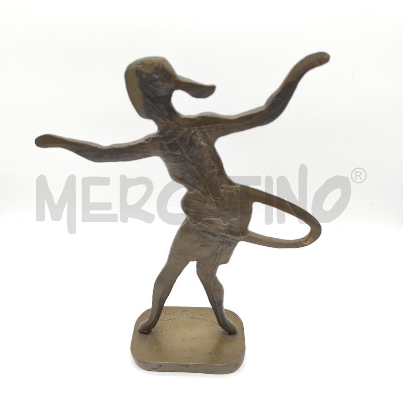 SCULTURA BRONZO MARIANO VALENTINI HULA HOOP | Mercatino dell'Usato Corbetta 2