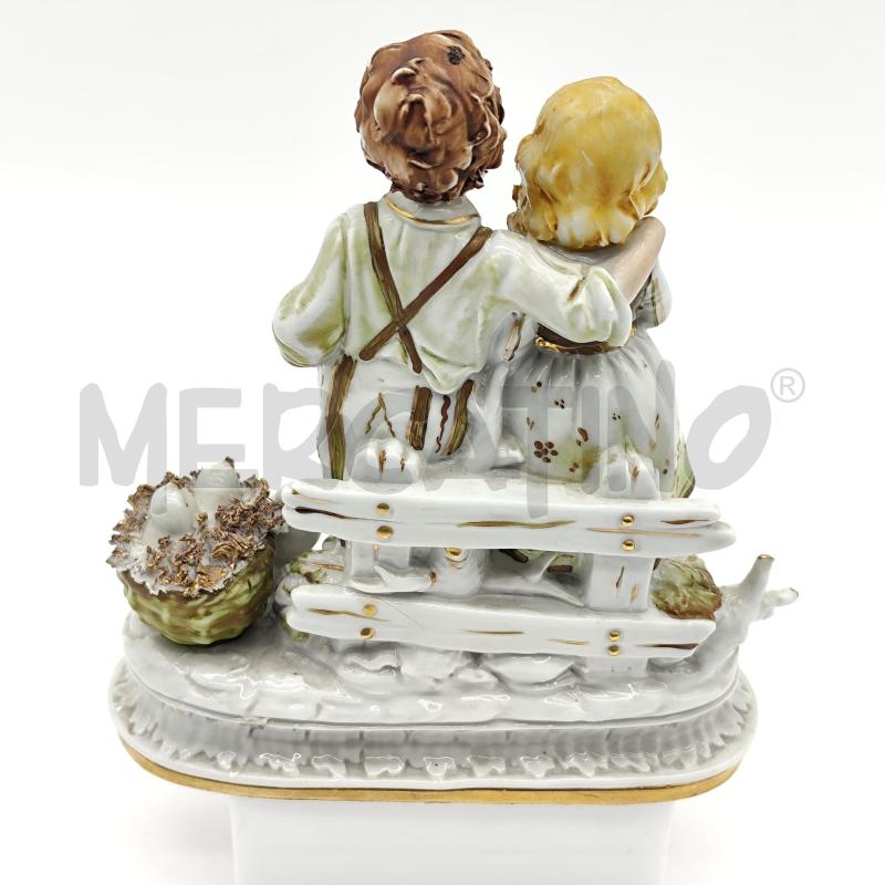 SCULTURA CAPODIMONTE EDOARDO TASCA DUE BAMBINI | Mercatino dell'Usato Corbetta 2