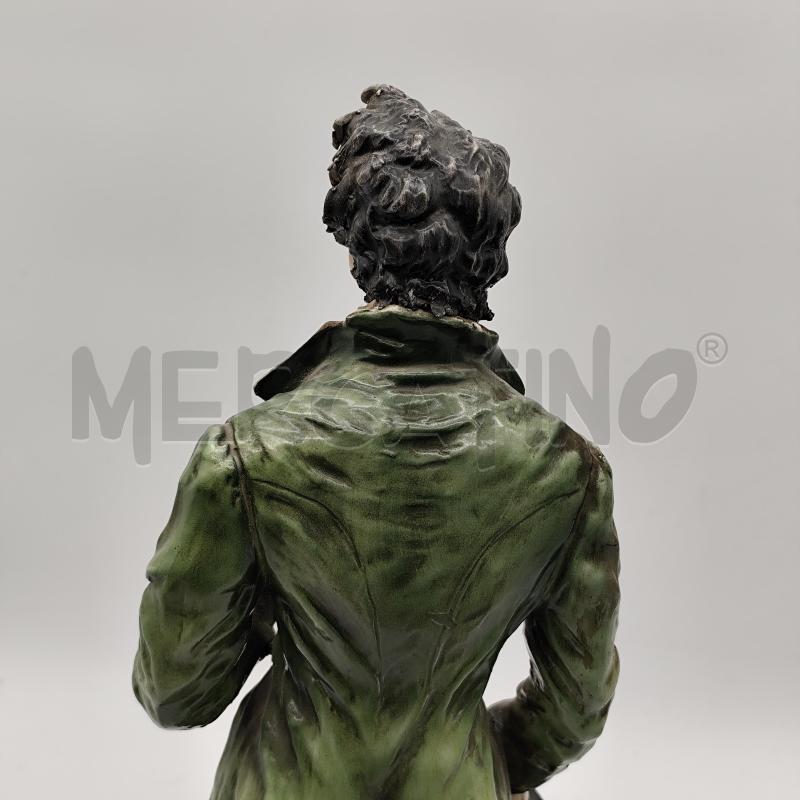 SCULTURA CAPODIMONTE MOLLICA UOMO VESTITO VERDE | Mercatino dell'Usato Corbetta 5