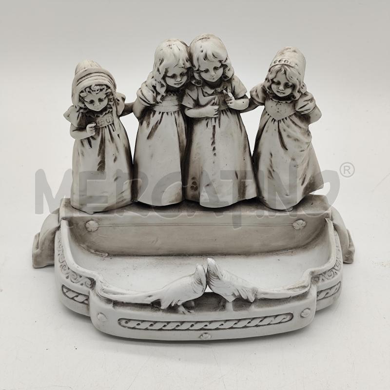SCULTURA CERAMICA 4 BIMBE POZZETTO | Mercatino dell'Usato Corbetta 1