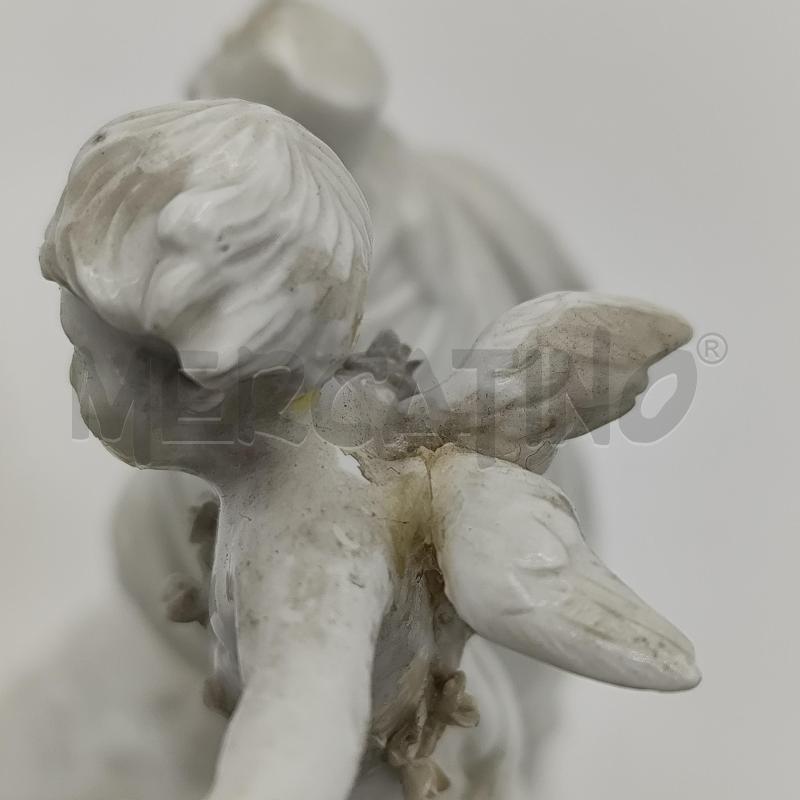 SCULTURA CERAMICA DAMA CAVALIERE E ANGIOLETTO | Mercatino dell'Usato Corbetta 3