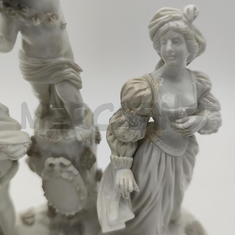 SCULTURA CERAMICA DAMA CAVALIERE E ANGIOLETTO | Mercatino dell'Usato Corbetta 4