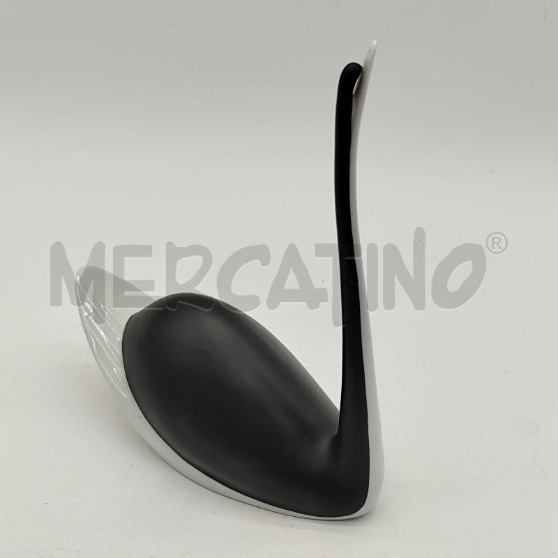 SCULTURA CIGNO NERO ROYAL BOHEMIA HAND PAINTED | Mercatino dell'Usato Corbetta 1