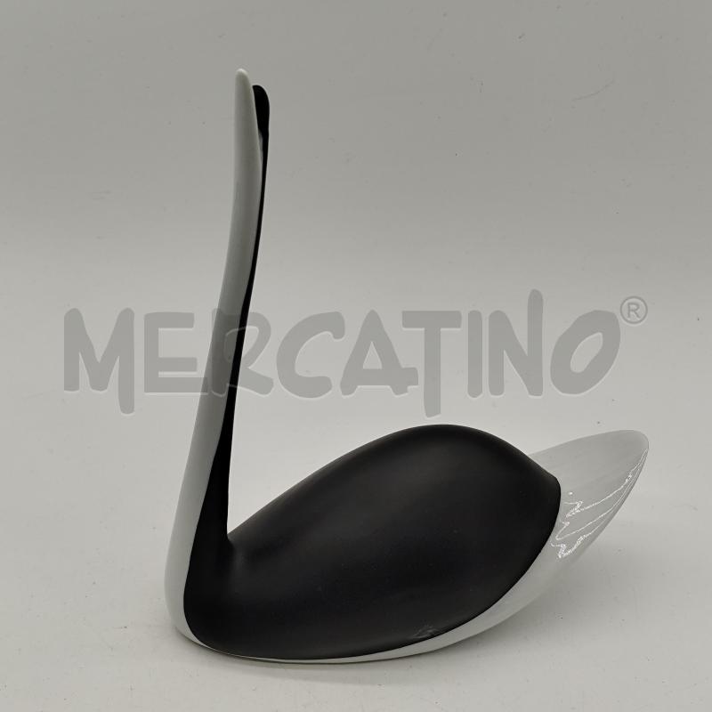 SCULTURA CIGNO NERO ROYAL BOHEMIA HAND PAINTED | Mercatino dell'Usato Corbetta 2