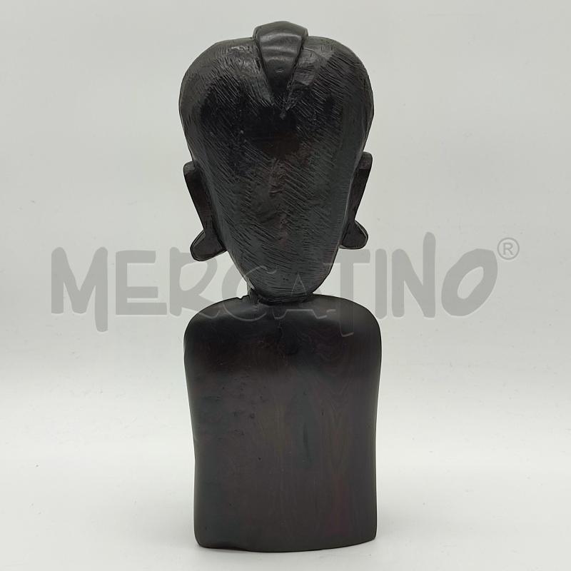 SCULTURA DONNA INDIGENA 30CM EBANO MEZZOBUSTO | Mercatino dell'Usato Corbetta 3