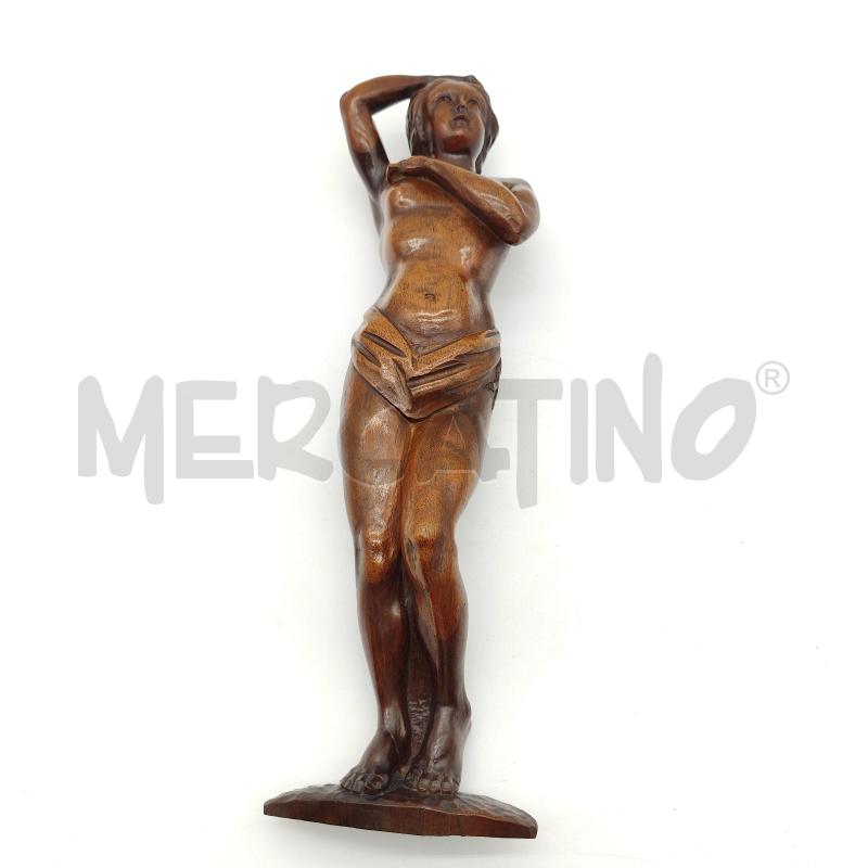 SCULTURA DONNA LEGNO DA APPENDERE | Mercatino dell'Usato Corbetta 1