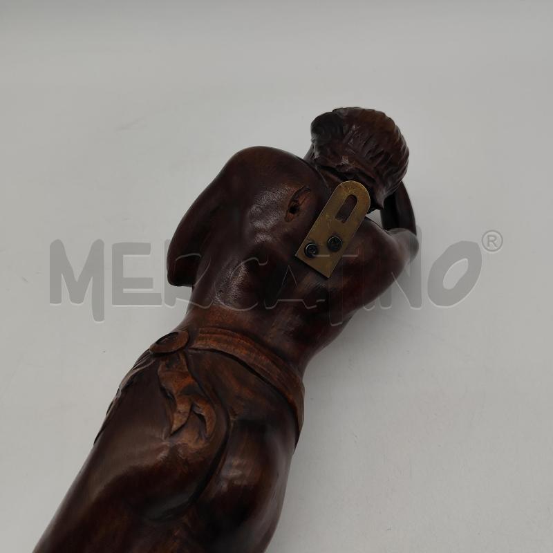 SCULTURA DONNA LEGNO DA APPENDERE | Mercatino dell'Usato Corbetta 3