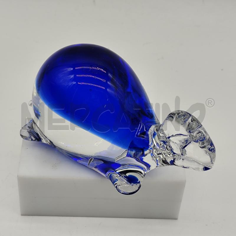SCULTURA FORMIA MURANO TARTARUGA BLU | Mercatino dell'Usato Corbetta 3