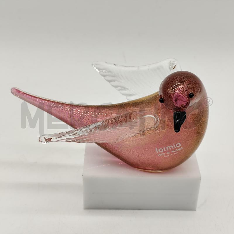 SCULTURA FORMIA MURANO VOLATILE RAMATO DORATO | Mercatino dell'Usato Corbetta 1