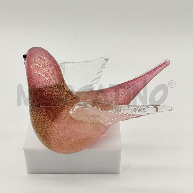 SCULTURA FORMIA MURANO VOLATILE RAMATO DORATO | Mercatino dell'Usato Corbetta 2