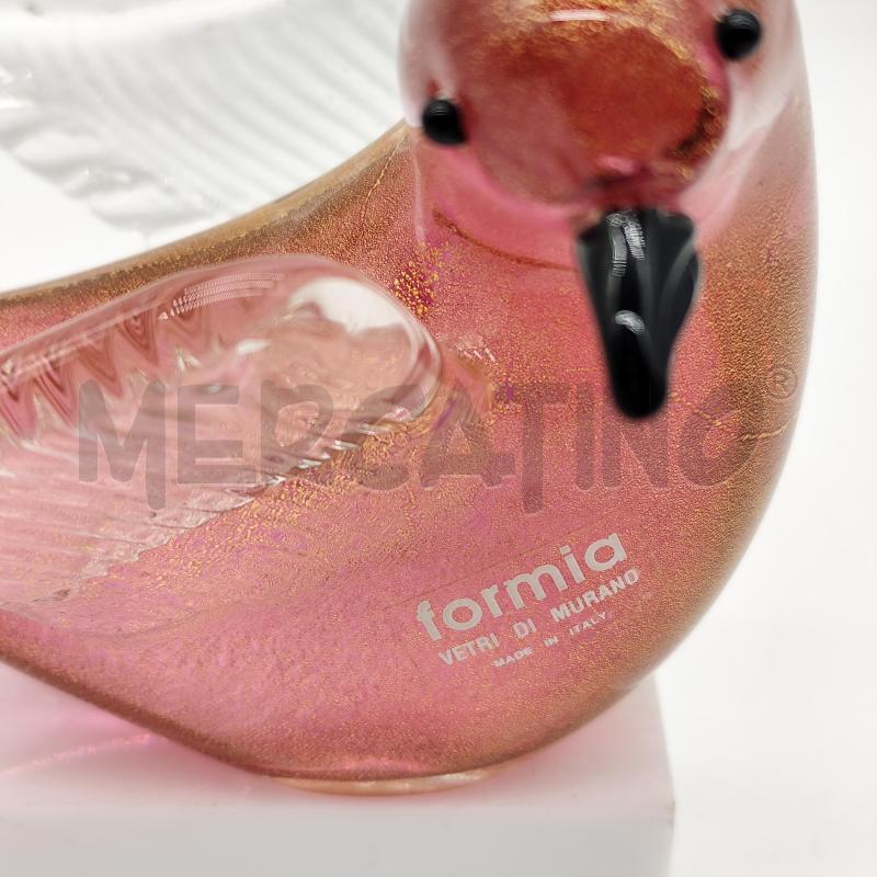 SCULTURA FORMIA MURANO VOLATILE RAMATO DORATO | Mercatino dell'Usato Corbetta 3