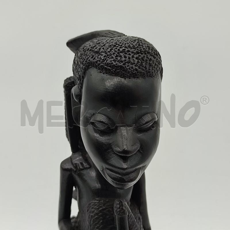SCULTURA INDIGENA EBANO ALBERO DELLA VITA 24CM | Mercatino dell'Usato Corbetta 4