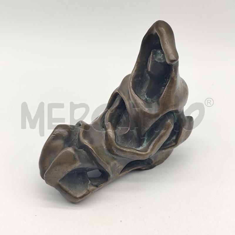 SCULTURA IN BRONZO FIGURA UMANA IN FORMA ASTRATTA | Mercatino dell'Usato Corbetta 1