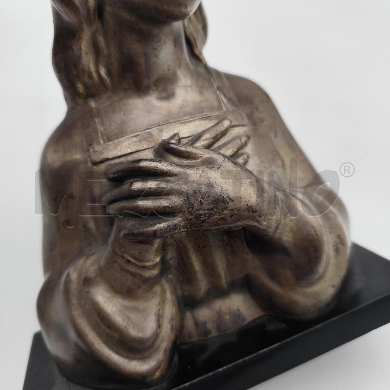 SCULTURA MADONNA IN METALLO MANI GIUNTE | Mercatino dell'Usato Corbetta 3