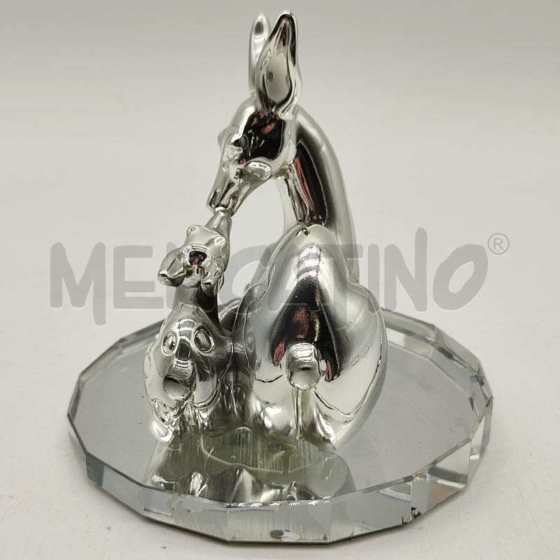 SCULTURA OTTAVIANI 2 CERBIATTI BASE VETRO | Mercatino dell'Usato Corbetta 2