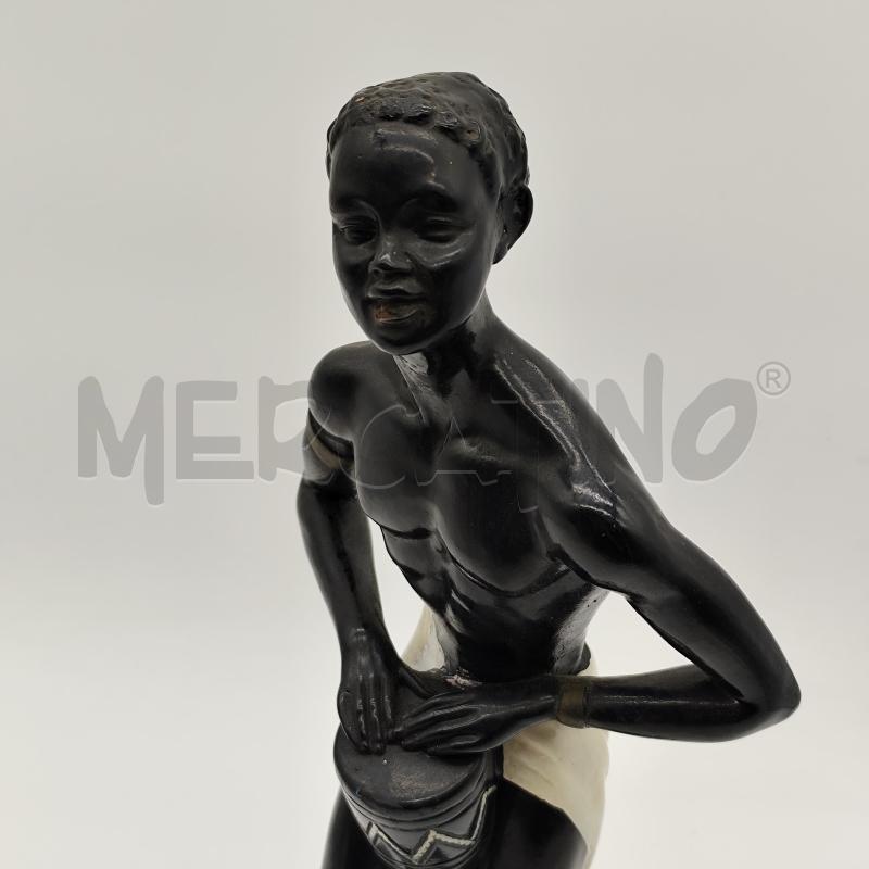 SCULTURA S. MELANI UOMO AFRICANO | Mercatino dell'Usato Corbetta 2