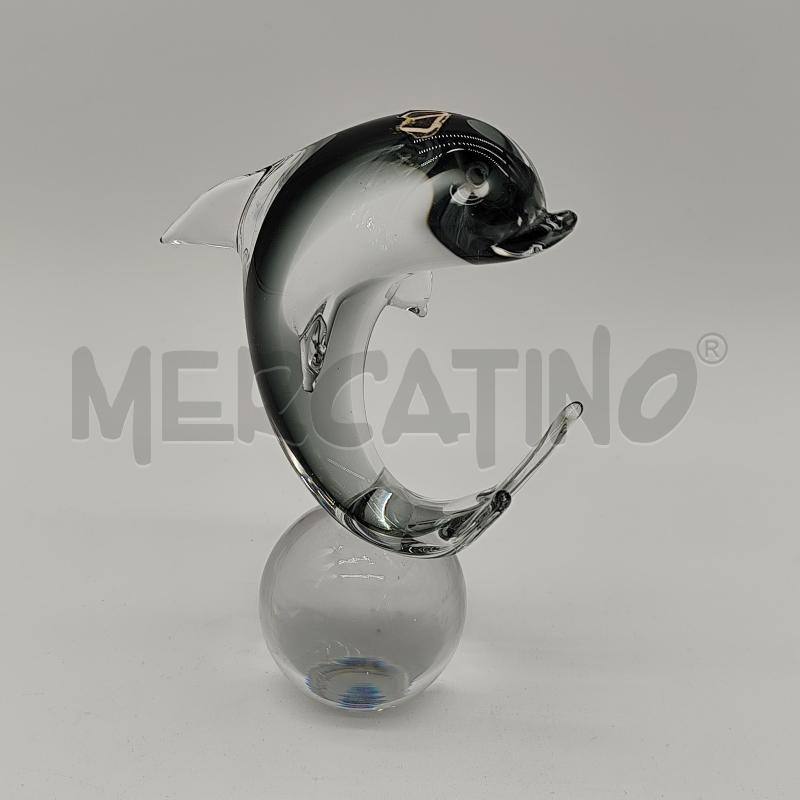 SCULTURA V.NASON&C. MURANO DELFINO SU SFERA | Mercatino dell'Usato Corbetta 1