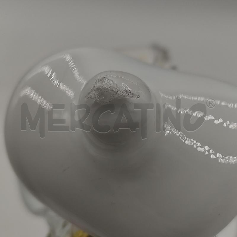 SCULTURA VETRO DONNA CON CAPPELLO VESTITO RIGHE ARANCIO | Mercatino dell'Usato Corbetta 5