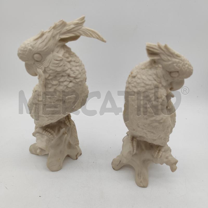 SCULTURE 2 PAPPAGALLI FIRMATA DILETTANTI  | Mercatino dell'Usato Corbetta 3