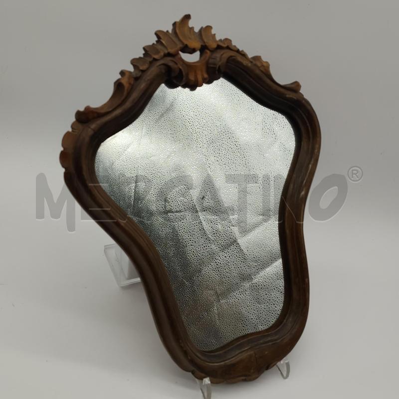 SPECCHIO ANTICO LEGNO ONDULATO | Mercatino dell'Usato Corbetta 1